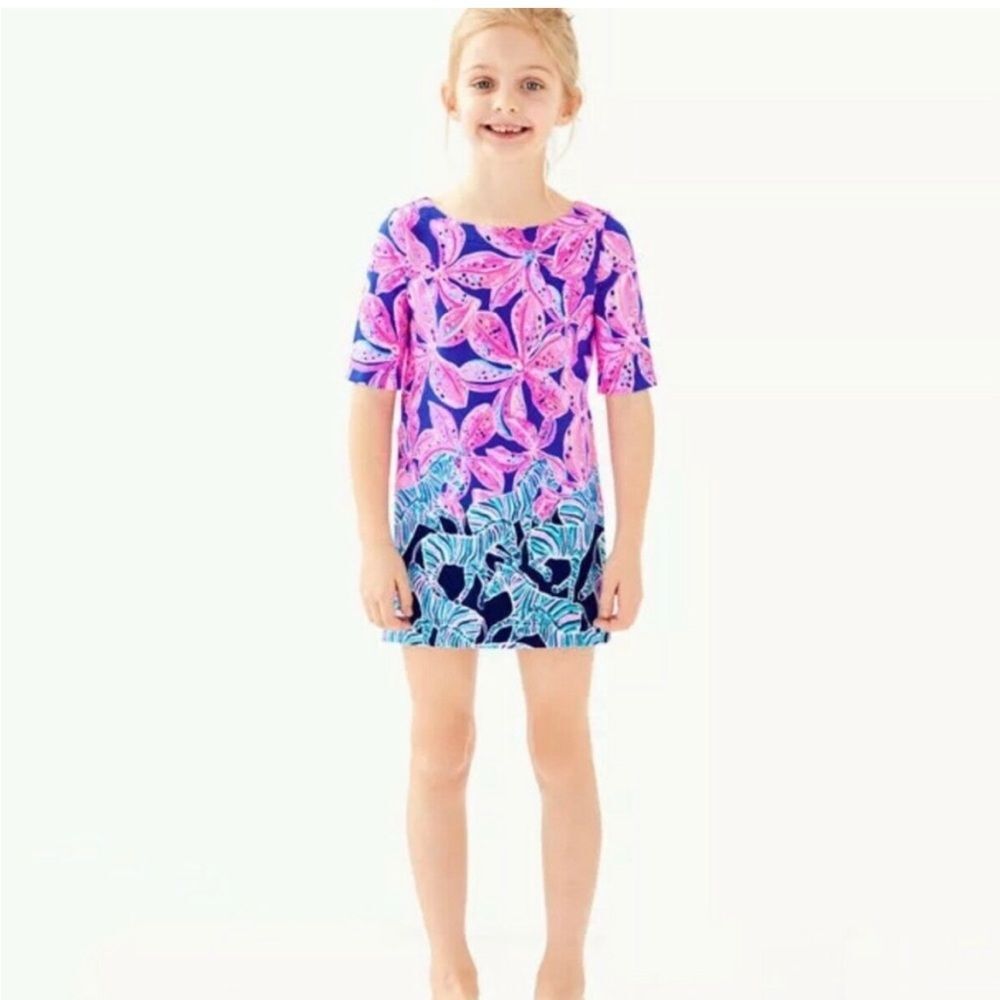 Lilly Pulitzer Little Lilah Dress Royal Purple XL